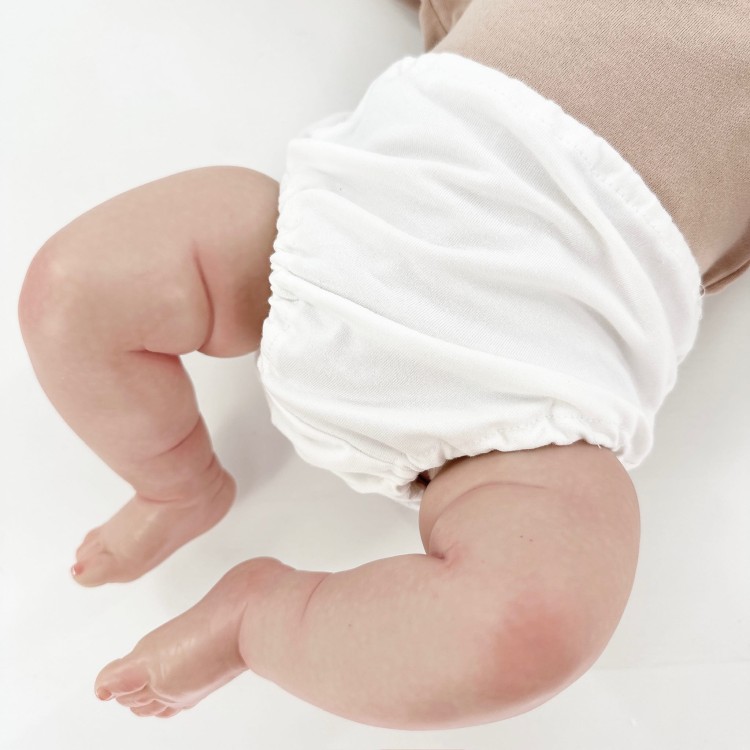 Bloomersy bawelniane białe