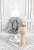 Korona srebrna z kwiatami i szarym tiulem