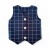 Kamizelka dla chłopca granatowa krata